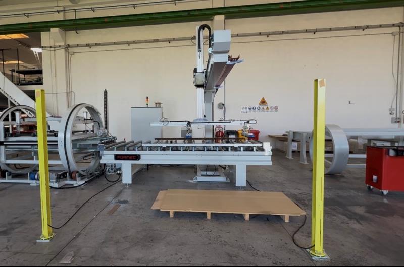 Formec #Fast, panel feeder / stacker, 118" x 51" x 2" max. panel, 47-1/4" stack height, 65 FPM, 157" roller - Image 3