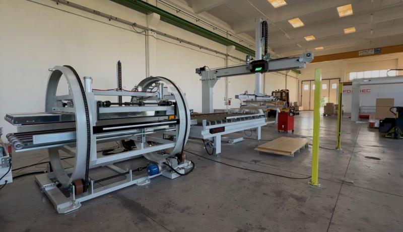 Formec #Fast, panel feeder / stacker, 118" x 51" x 2" max. panel, 47-1/4" stack height, 65 FPM, 157" roller - Image 4