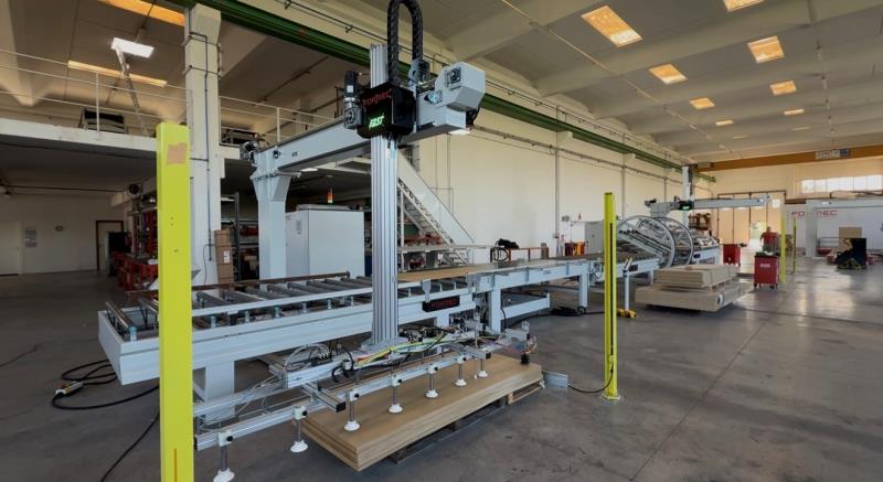 Formec #Fast, panel feeder / stacker, 118" x 51" x 2" max. panel, 47-1/4" stack height, 65 FPM, 157" roller - Image 6