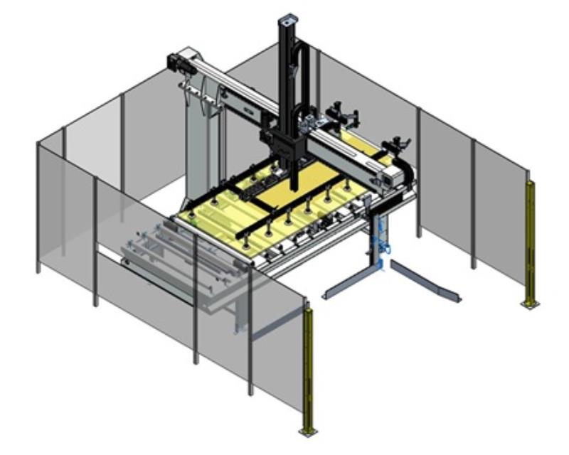 Formec #Fast, panel feeder / stacker, 118" x 51" x 2" max. panel, 47-1/4" stack height, 65 FPM, 157" roller - Image 7