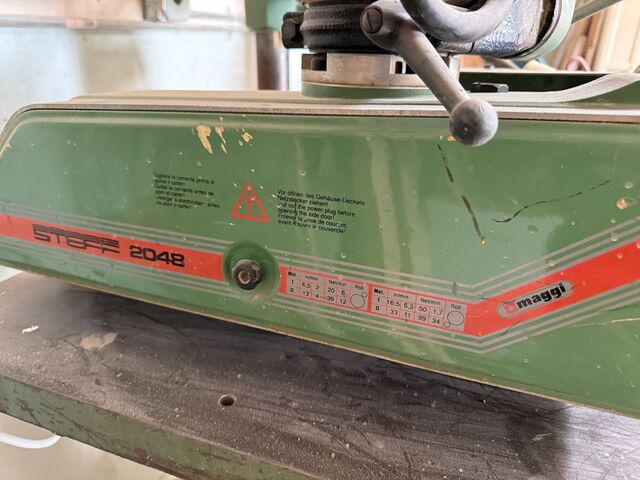 Northfield, Heavy-Duty Single Spindle Shaper, 1 HP feeder, Maggi Steff 2048 power feeder, 8 forward/reverse - Image 5