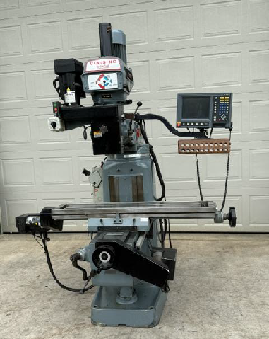 Clausing Kondia #FV1, CNC vertical mill, 9" x48" table, 3 HP, 8.5" X, 14.5" Y, 5" quill, 60-4200 RPM, R-8 - Image 1