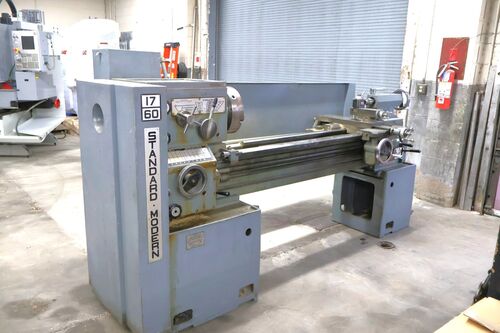 17" x 60" Standard Modern #1760, Engine Lathe, 2.25" bore, 7.5 HP, 1200 RPM, 4 jaw 12" chuck - Image 1