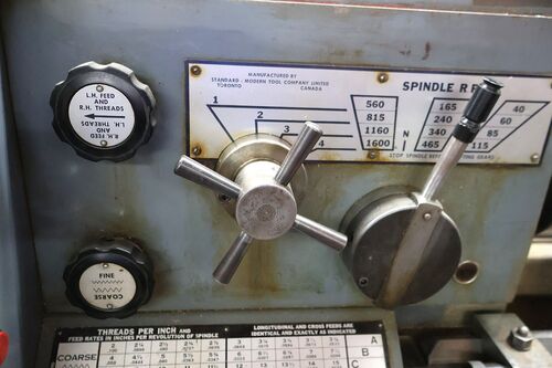 17" x 60" Standard Modern #1760, Engine Lathe, 2.25" bore, 7.5 HP, 1200 RPM, 4 jaw 12" chuck - Image 10