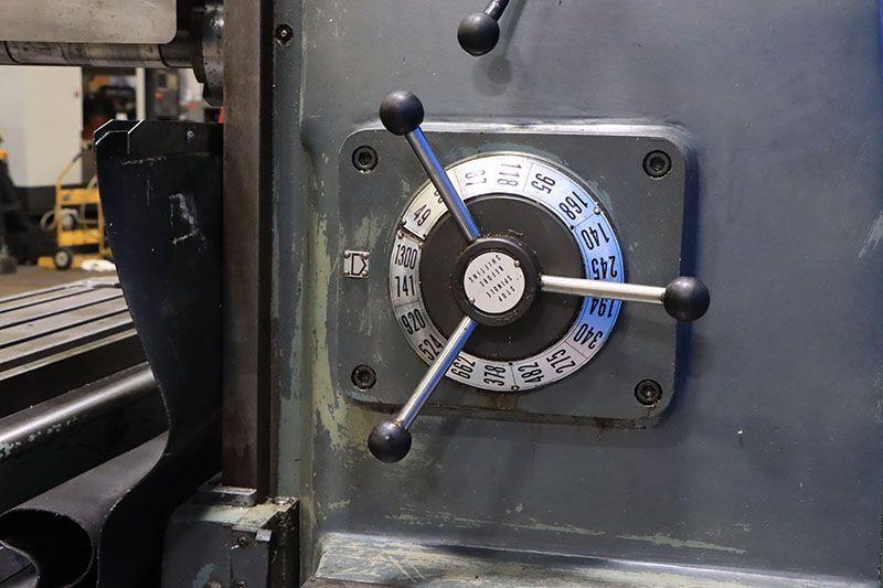 Supermax #YC-2H, Horizontal Mill, 51" x 11" table, 1300 RPM, 5 HP, 1982 - Image 10