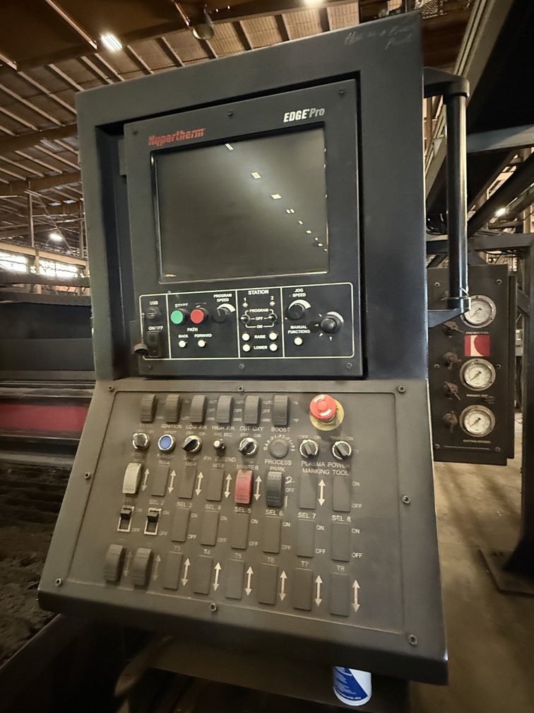 Koike Aronson #VGM-5000, CNC Plasma Gantry Plate Cutting Machine, two 25' x 17' tables, 2" thick max, 2012 - Image 8