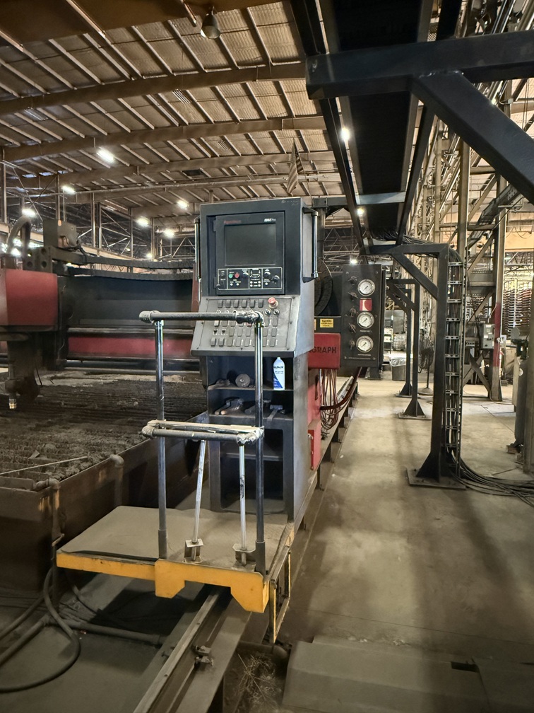 Koike Aronson #VGM-5000, CNC Plasma Gantry Plate Cutting Machine, two 25' x 17' tables, 2" thick max, 2012 - Image 9