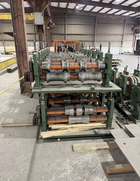 14 Stand Bradbury #320, R Panel Roll Forming Line, 80-200 FPM, 60 HP, 2009 - Image 4