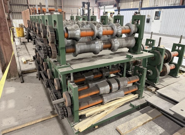 14 Stand Bradbury #320, R Panel Roll Forming Line, 80-200 FPM, 60 HP, 2009 - Image 8