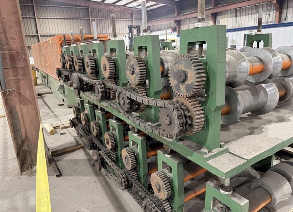 14 Stand Bradbury #320, R Panel Roll Forming Line, 80-200 FPM, 60 HP, 2009 - Image 9