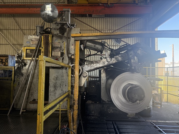 60" x .25" Paxson, Slitting Line, 48,000 Lb, 20-28" ID, 72" outside dimension, 60k psi, 150 HP, 386 FPM - Image 3