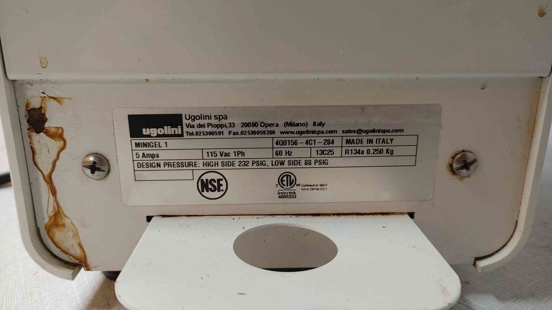 Ugolini, Minigel 1, Slushie Machine, 115 VAC, 1PH, 5A - Image 5