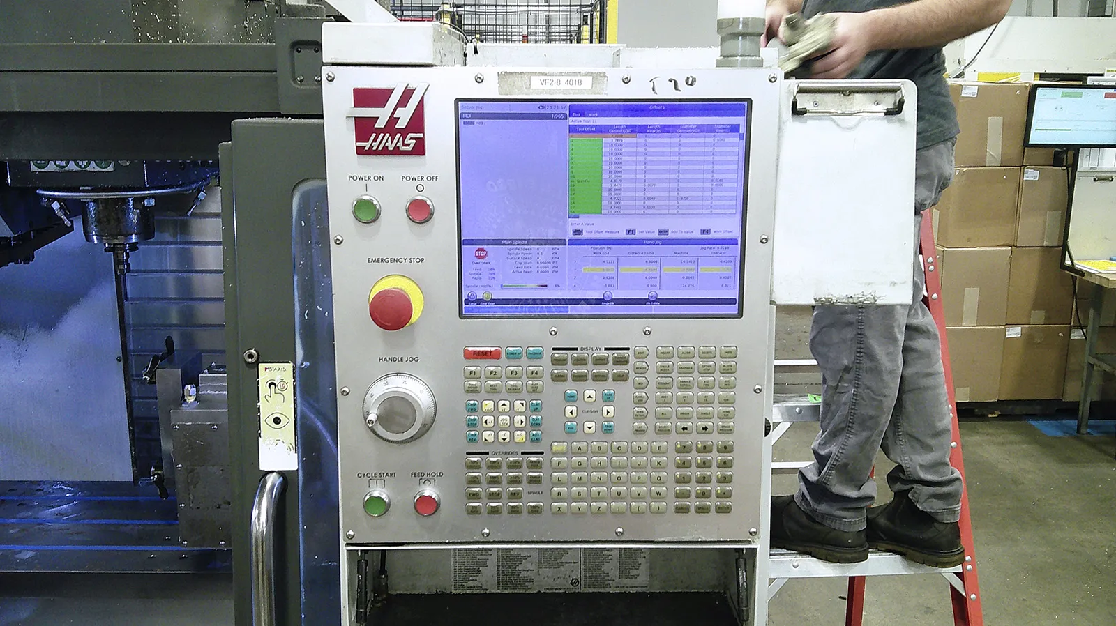 Haas #VF-2SSYT, CNC vertical machining center, 24 automatic tool changer, 30" X, 20" Y, 20" Z, 12000 RPM, CAT - Image 8