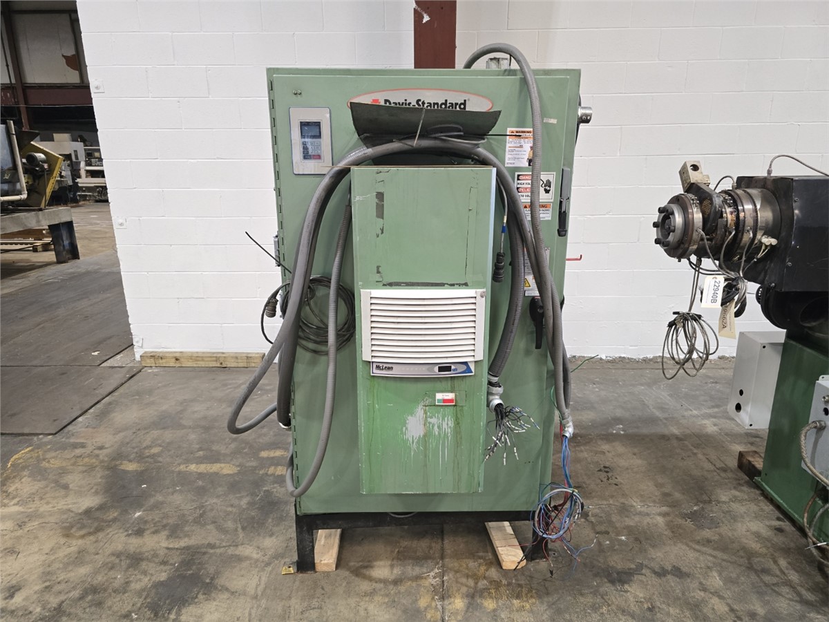 2.5" Davis Standard #25IN25, extruder, 30:1 L/D, 75 HP WEG AC motor, 17.26:1 gearbox ratio, 5 barrel & 5 die - Image 9