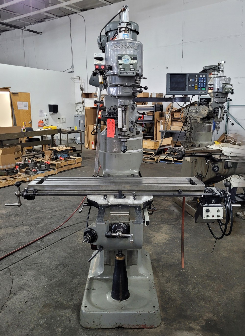 Bridgeport #Series-I, vertical mill, 9" x48" tbl., 2 HP, 36" X, 12" Y, 16" Z, 60-4200 RPM, R-8, Acurite - Image 1