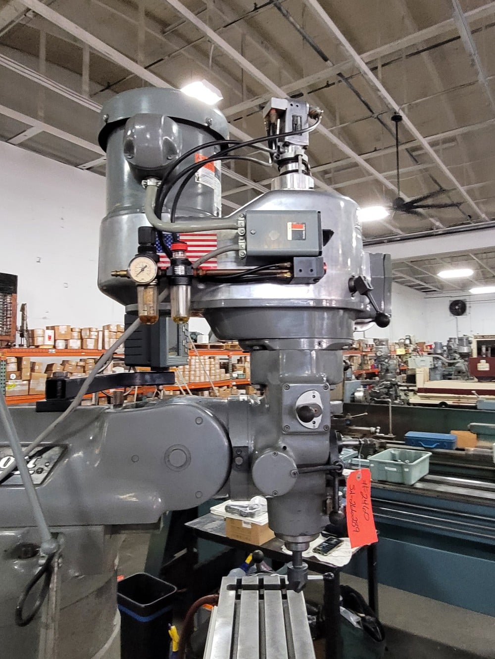 Bridgeport #Series-I, vertical mill, 9" x48" tbl., 2 HP, 36" X, 12" Y, 16" Z, 60-4200 RPM, R-8, Acurite - Image 5