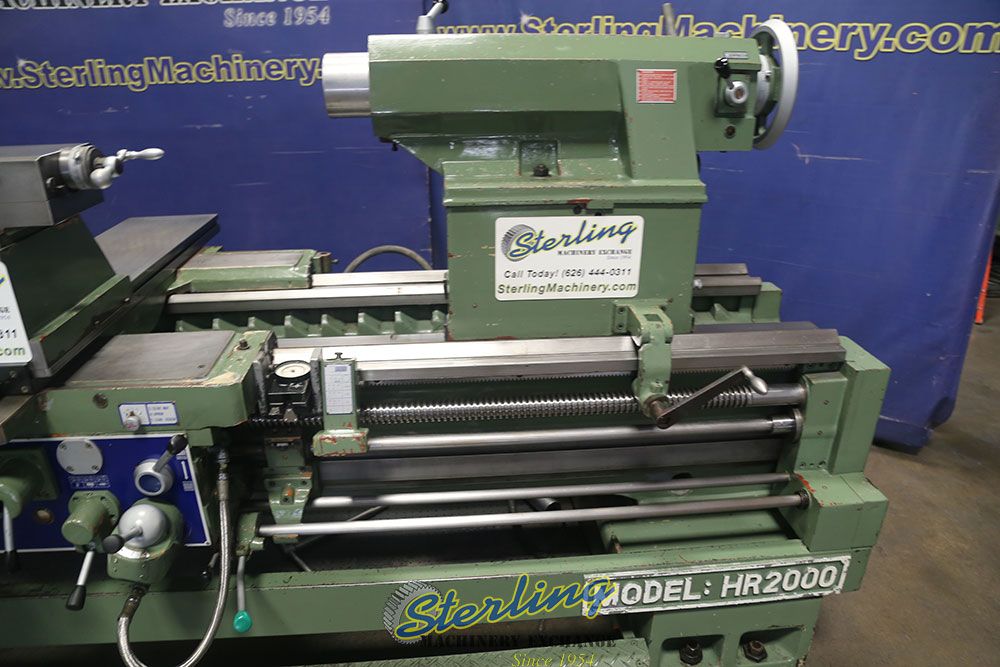 34"/44.5" x 80" Kingston #HR2000, gap bed engine lathe, 4-1/16" bore, 4-way rapid traverse, foot brake, 20 HP - Image 6