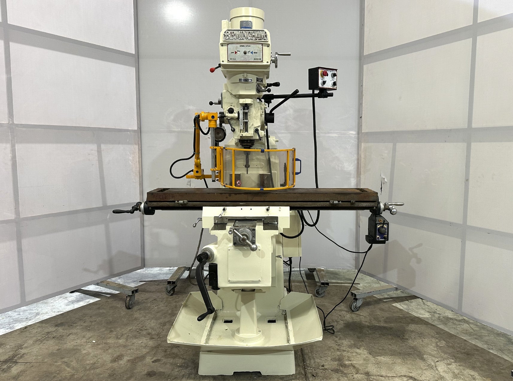 Birmingham #BPV-4KV, vertical mill, 10" x54" tbl., 5 HP, R8, variable speed - Image 1