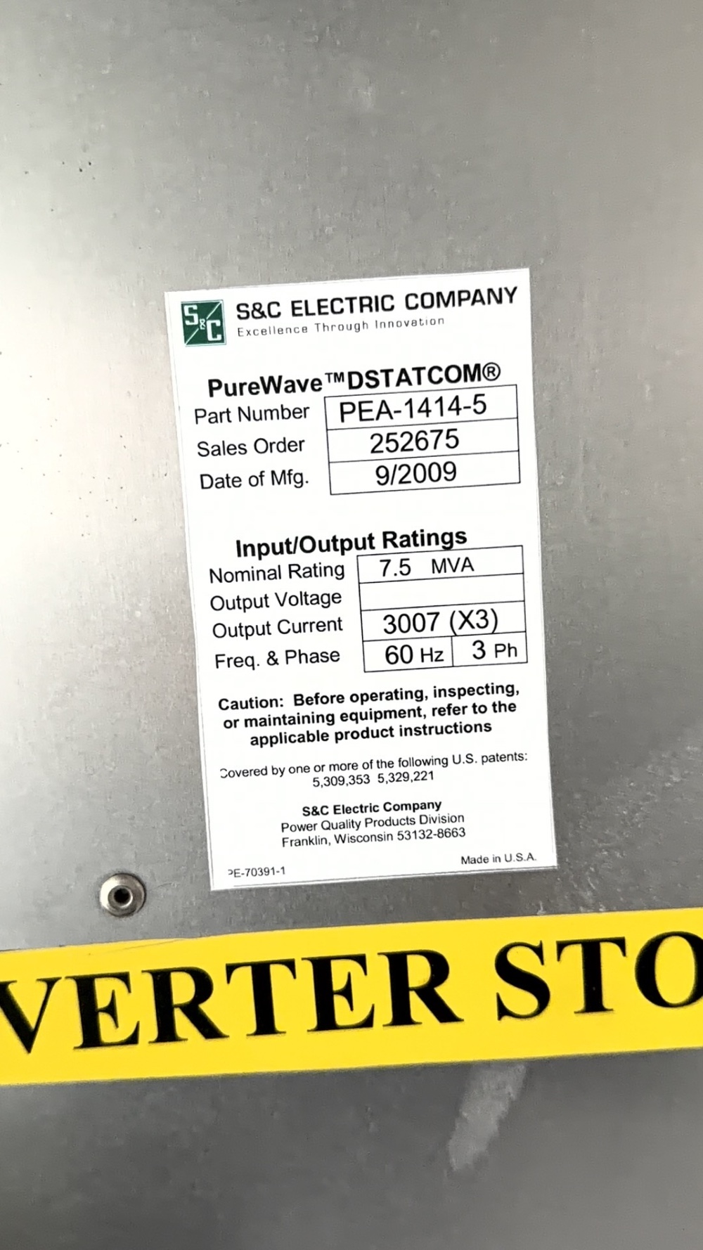 S & C Electric DStatcom, SVG Distribution Static VAR synchronous compensator, reactive power compensation - Image 6