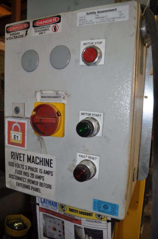 50 Ton, Wainbee #HP3125, H-frame hydraulic press, 8" stroke, 70" x 10" bed, 10 HP - Image 4