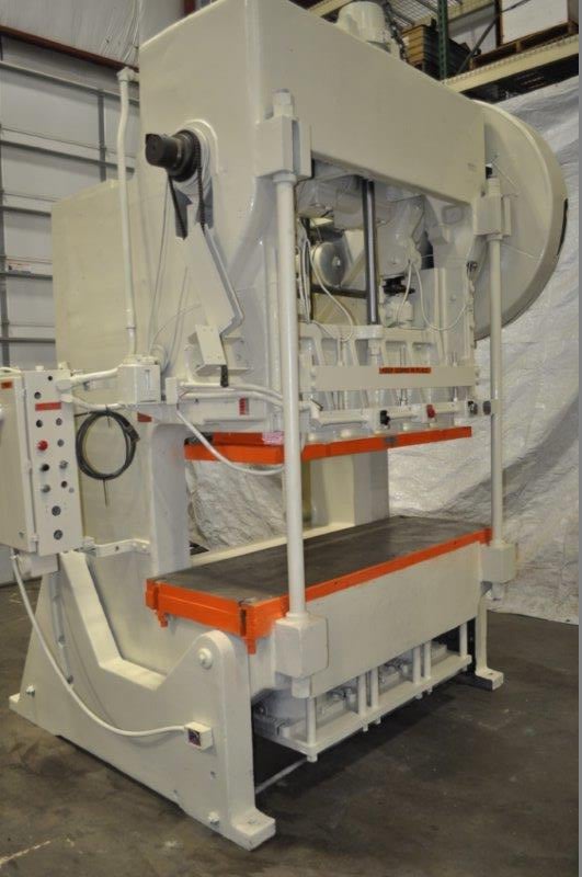 100 Ton, Bliss, double crank gap press, 6" stroke, 17" Shut Height, 40 SPM,air clutch & brake - Image 1