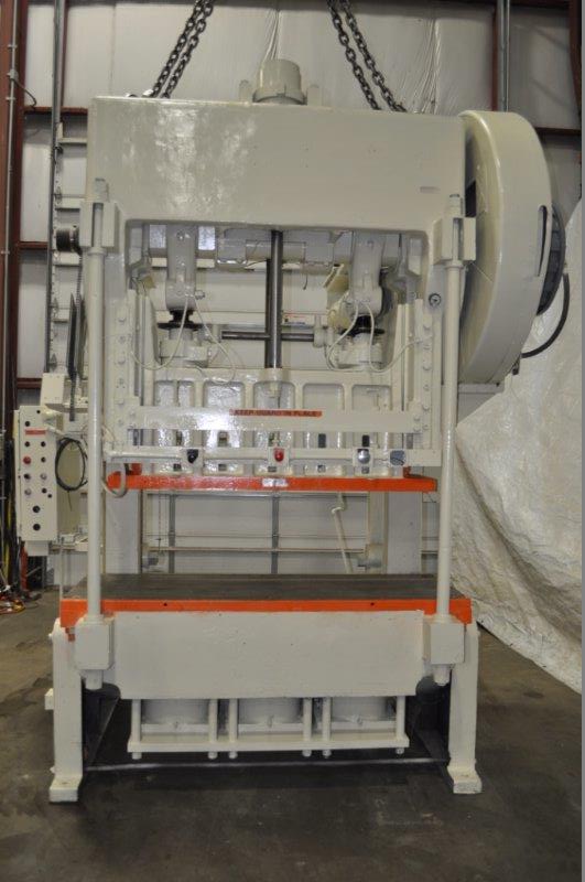 100 Ton, Bliss, double crank gap press, 6" stroke, 17" Shut Height, 40 SPM,air clutch & brake - Image 2
