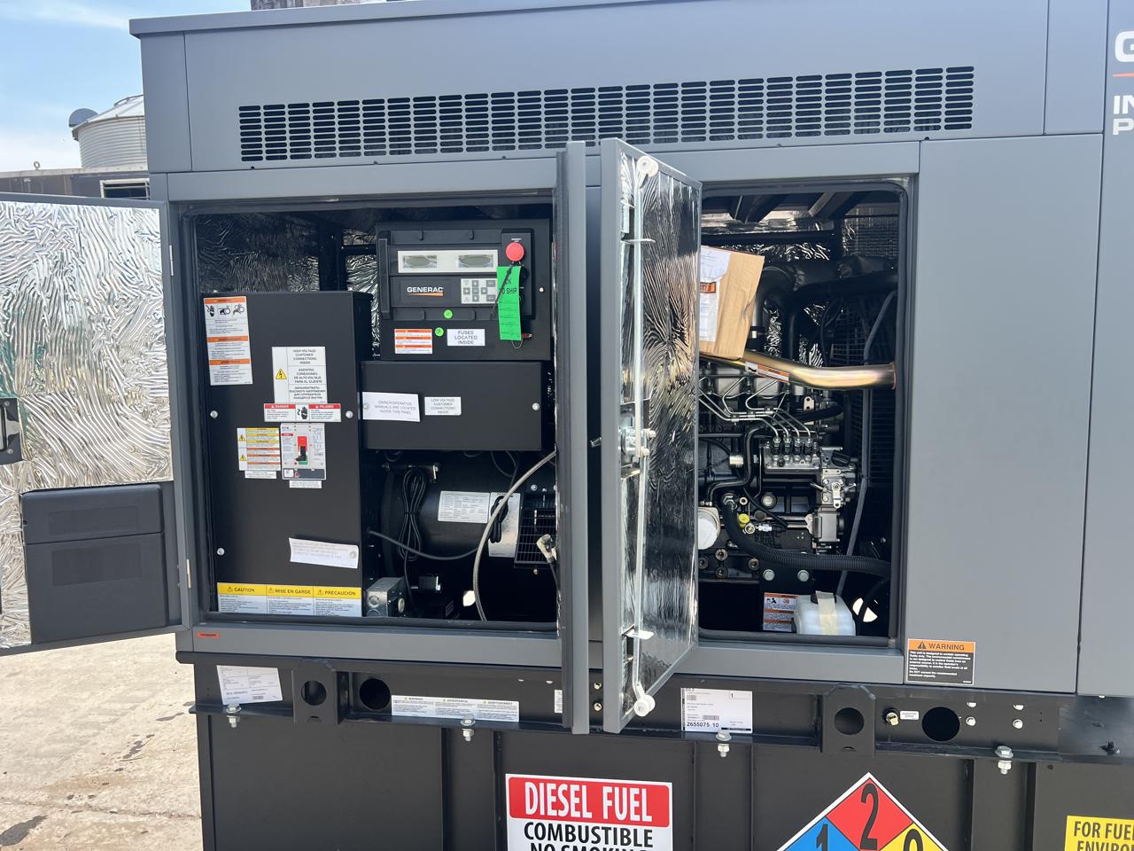 30 KW Generac #SD30, Diesel Generator Set, 120/208 Volts, 1800 RPM, 125 amp circuit breaker, 3PH, 2021 - Image 5