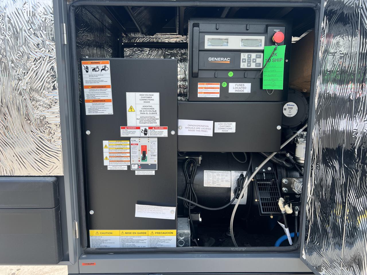 30 KW Generac #SD30, Diesel Generator Set, 120/208 Volts, 1800 RPM, 125 amp circuit breaker, 3PH, 2021 - Image 8
