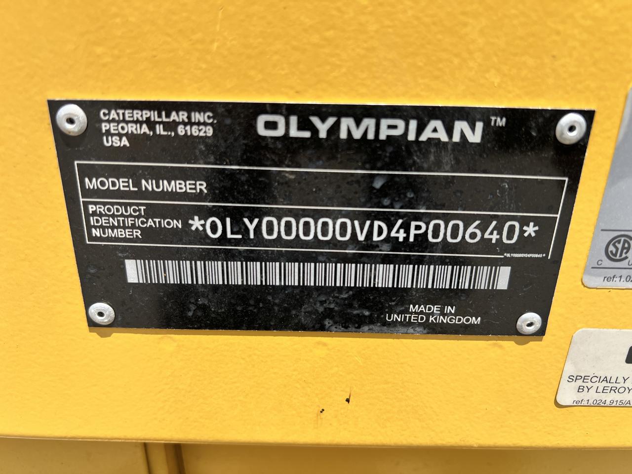 60 KW, Olympian, AC Synchronous Generator End, 120/240 Volts, 1PH, 750 hours, 2005 - Image 10