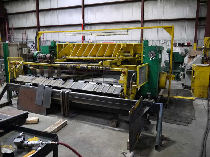 3/8" x 10' Wysong #1038, mechanical shear, 48" front operated manual back gauge, PC1000 CNC Back Gauge, 10' - Image 1