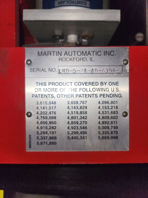 Martin Automatic #LRD-5-24-40, Automatic Transfer Rewinder, 24" web width, 40" diameter roll, 500 FPM - Image 5