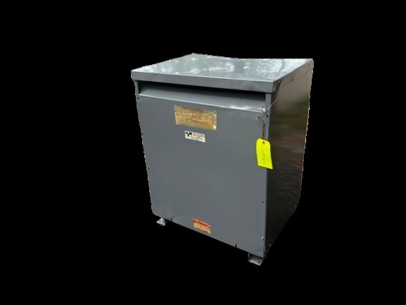 93 KVA 460 Delta Primary, 460 Delta Secondary, General Electric, Dry Type Transformer, 3 Phase - Image 1
