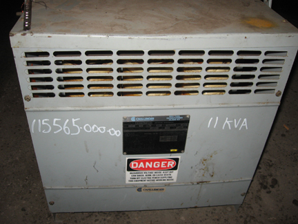 11 KVA 460 Primary, 460Y/266 Secondary, Challenger, Isolation Transformer, 3 Phase - Image 2