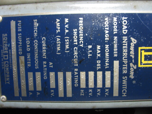1000 KVA 4160 Primary, 480Y/277 Secondary, Square D, Indoor Unit Substation, 3 Phase - Image 5