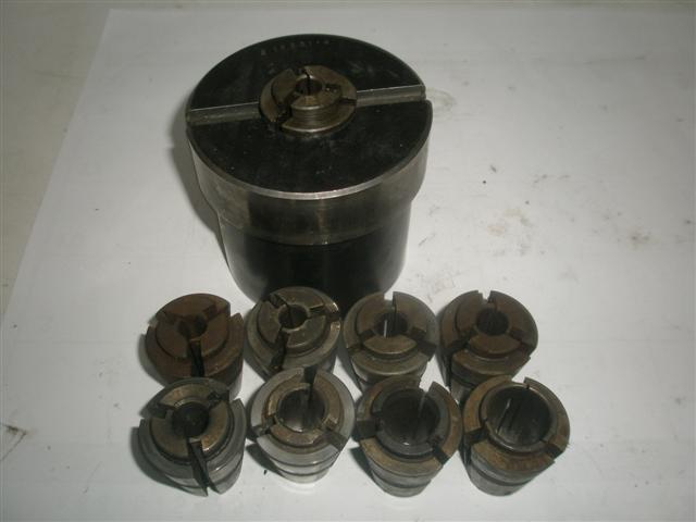 Balas Collet Adapter with C8 Collet Set, 2 1/2"-8 Spindle Mount, 1/2" - 63/64" Capacity - Image 2
