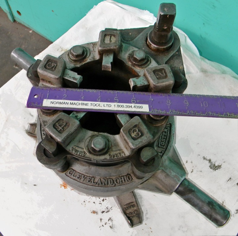 Oster #54, Portable Geared Head Die Stock, 2.5" - 4" Pipe/Conduit Capacity - Image 4
