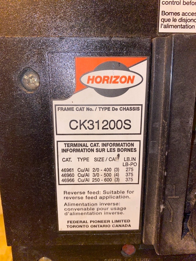 1200 Amps, Horizon Systems, CK31200S, 600 Volts, Circuit Breaker (14 available) - Image 5
