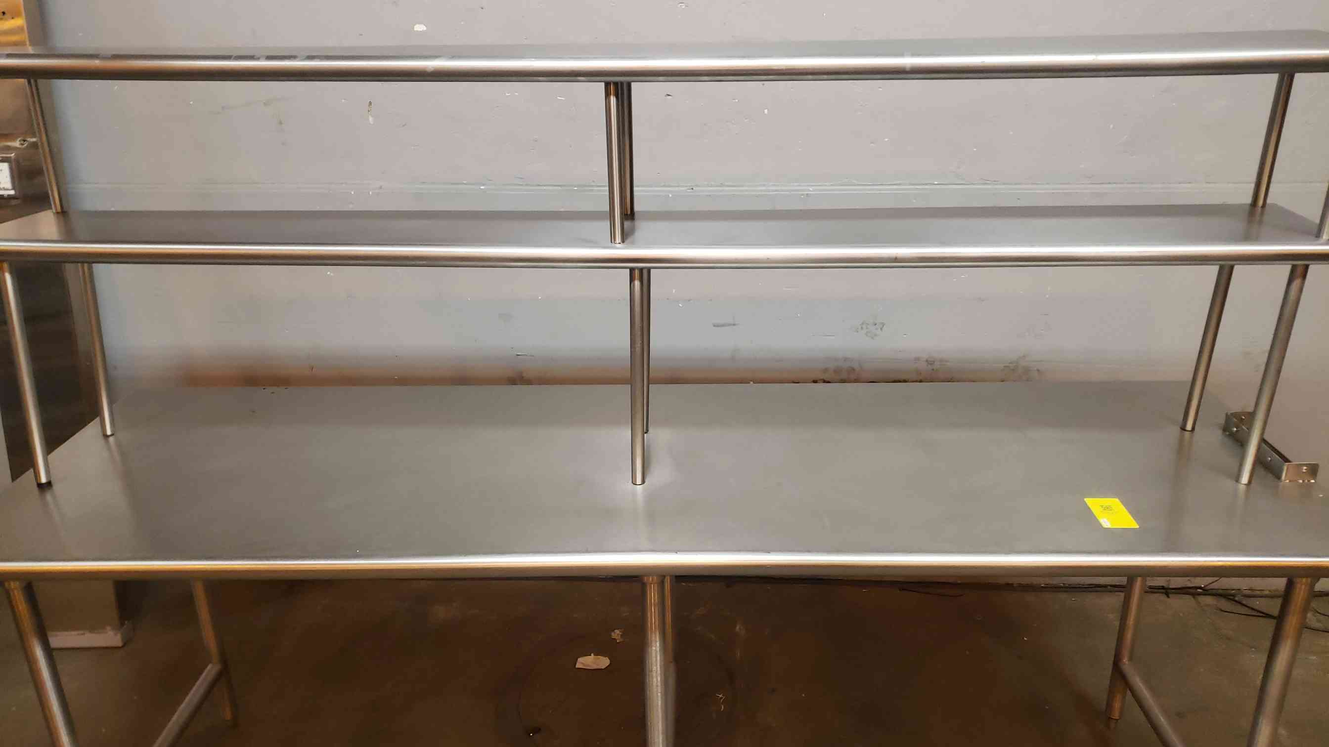 8' advance tabco flat-top cafeteria prep table w/ - Image 2