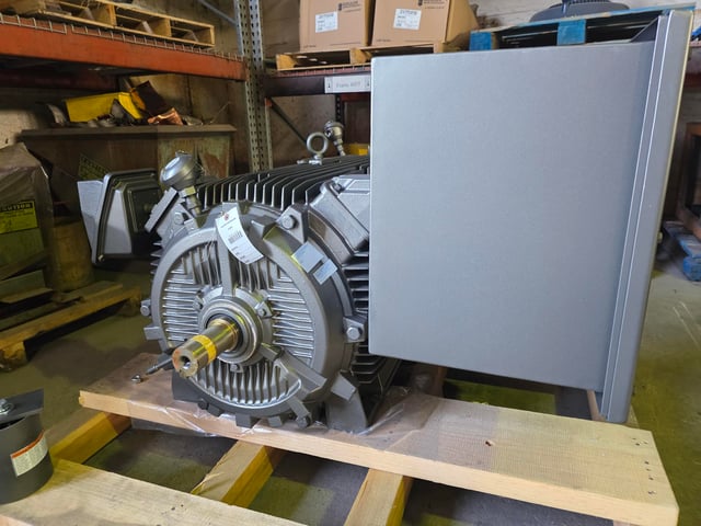 350 HP 3600 RPM ABB, Frame 449TS, TEFC BB, 460 Volts, New Surplus - Image 1