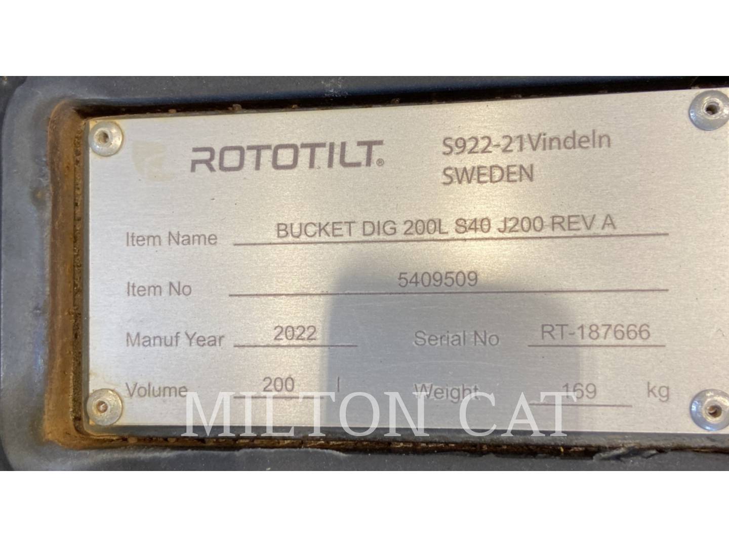Rototilt 305 24" HD BUCKET S40, Bucket, S/N: RT-187666, - Image 5