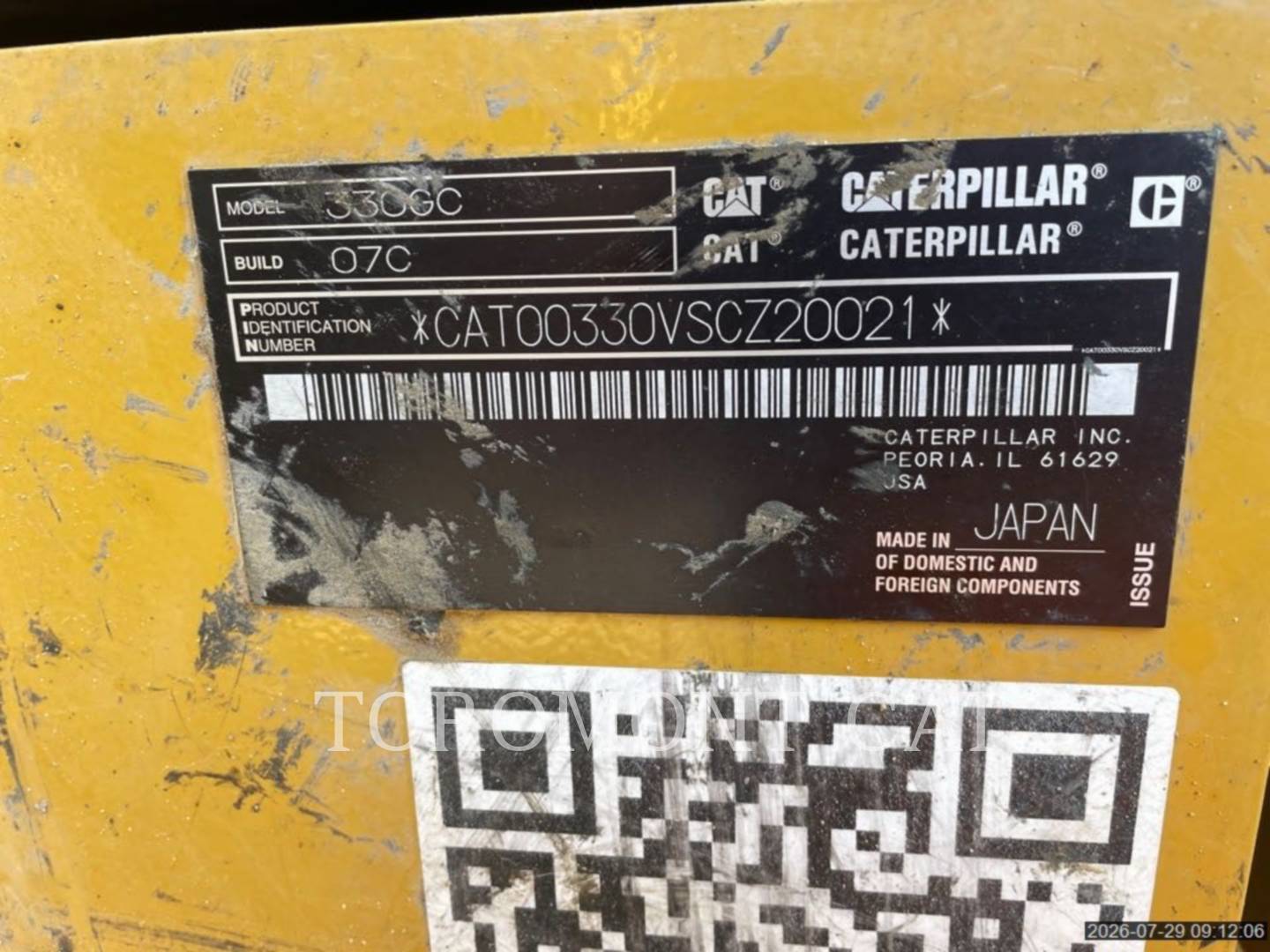 Caterpillar 330-07GC, 5594 hours, S/N: SCZ20021, 2021 - Image 5