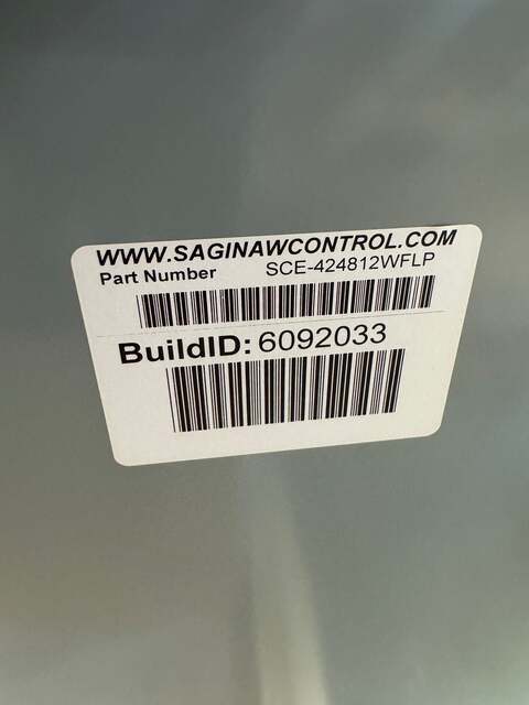 42" H x 48" W x 12" D Saginaw Control & Engineering #SCE-424812WFLP, Two Door Wall Mount Enclosure, NEMA - Image 7