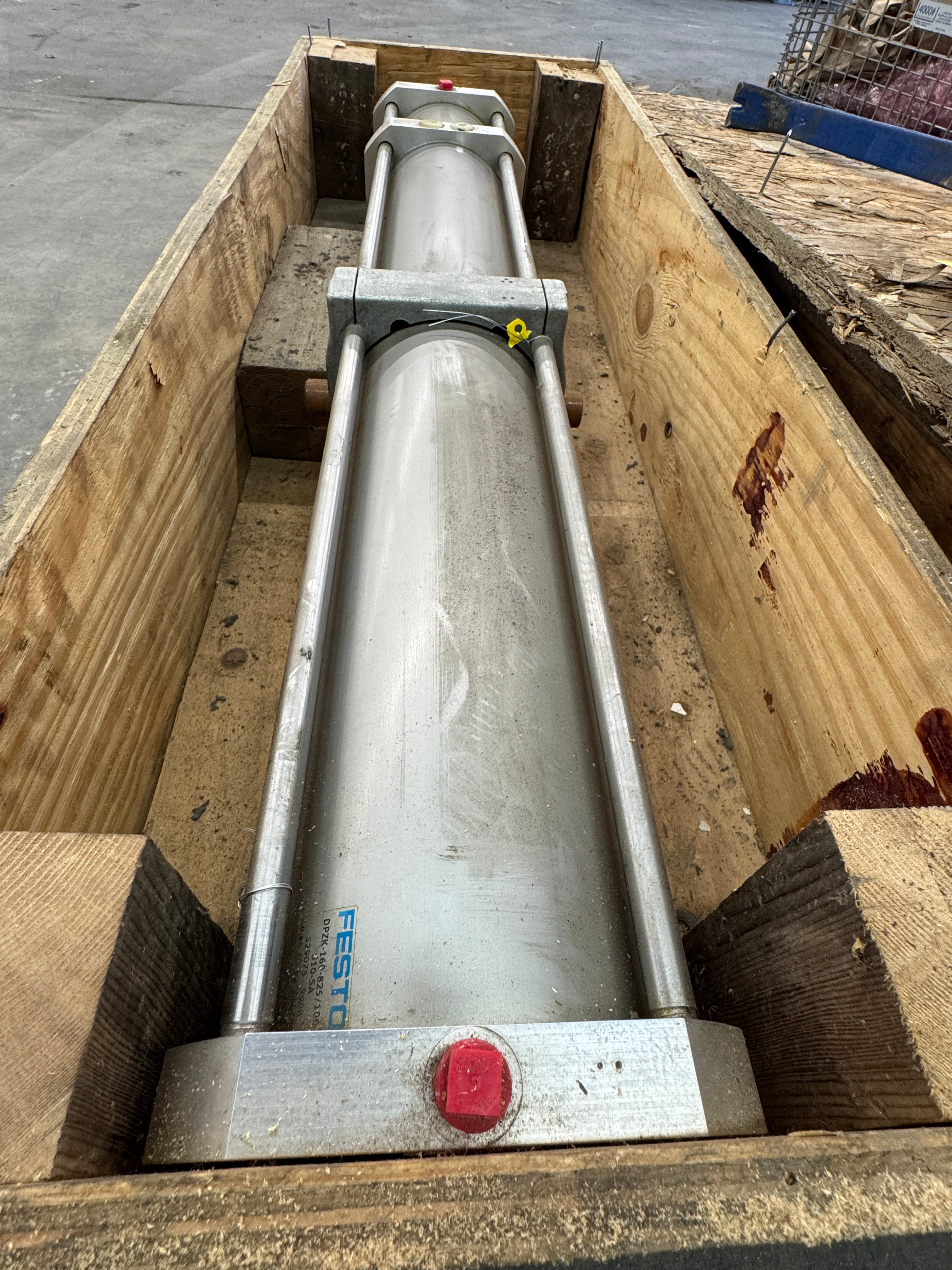Festo #DPZK-160-825/100-S10-SA, Tandem Pneumatic Cylinder, 145 psi max working pressu - Image 3