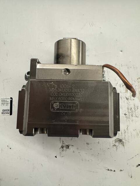 MT Marchetti #OKU0800232, Axial Twin Output Live Tool Holder, ERA32, 6,000 RPM Max, 1:1 Ratio, Coolant Through - Image 2