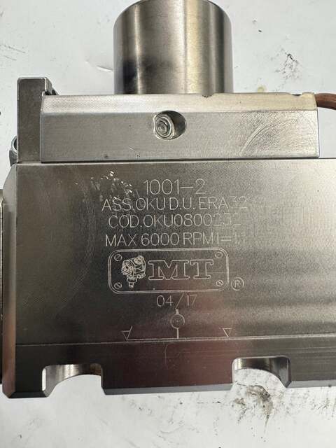 MT Marchetti #OKU0800232, Axial Twin Output Live Tool Holder, ERA32, 6,000 RPM Max, 1:1 Ratio, Coolant Through - Image 6