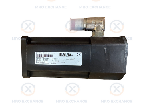 0.66 kW B & R #8LSA35.DB030S200-3, Synchronous Servo Motor, 2.1 Nm Torque, 400 Volts, 1.4 Amps, IP64, w/ Brake - Image 1
