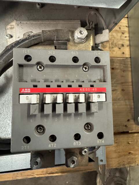 90 kW ABB #ACS800-U11-0120-5, acs800 regenerative line supply uni, w/ AE50-40 4 Pole Contactor - Image 4