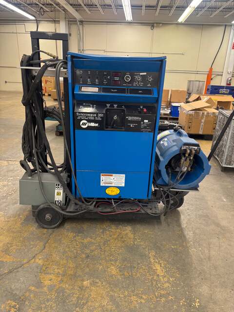 Miller #Syncrowave-351, AC/DC TIG Welder, 350 Amps at 40% Duty Cycle, 200/230/460 V., 1 Ph., w/ Coolmate 4 (2 - Image 3