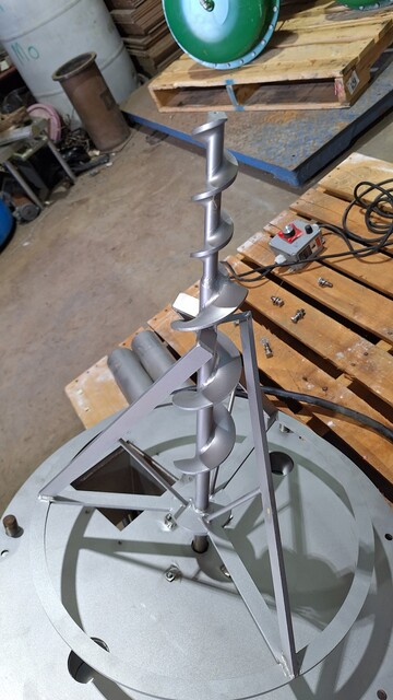 PVS 24" Stainless Mixer Blender Funnel Type SEW Eurodrive Vibco Vibrator SCR-100 - Image 8