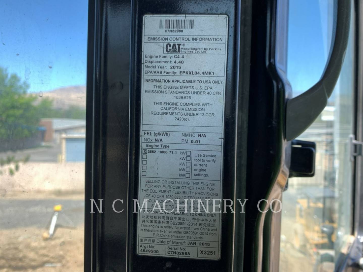 Caterpillar 312E L, 6941 hours, S/N: MJD01406, 2015 - Image 8